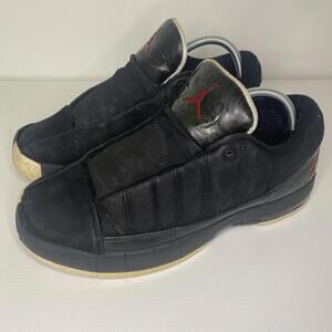 Nike Air Jordan TE II Advance Black Varsity Red Size 9.5 Sneakers 395468-011